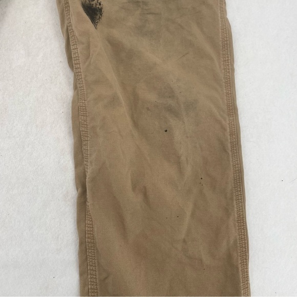 CARHARTT Men’s Worn Used Dungaree Fit Work Pants size: 36x34 - Picture 6 of 10